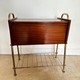 Travailleuse, meuble bar en bois