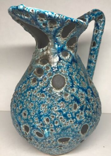 Fat jug vase lava Meerschaum retro vintage Vallauris