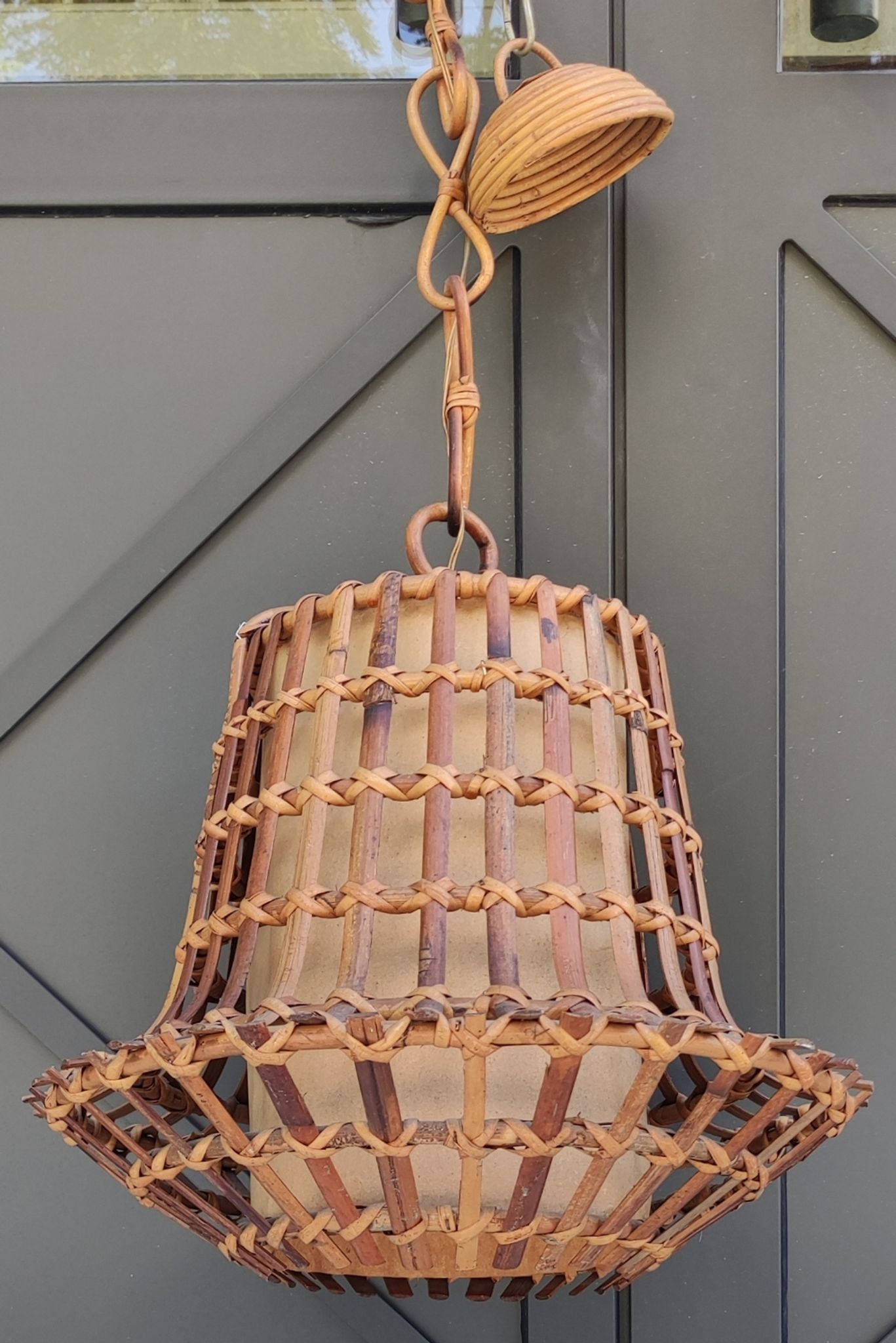 Large rattan suspension in the 1960s