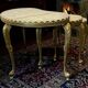 Set of 3 vintage nesting tables in onyx / side tables