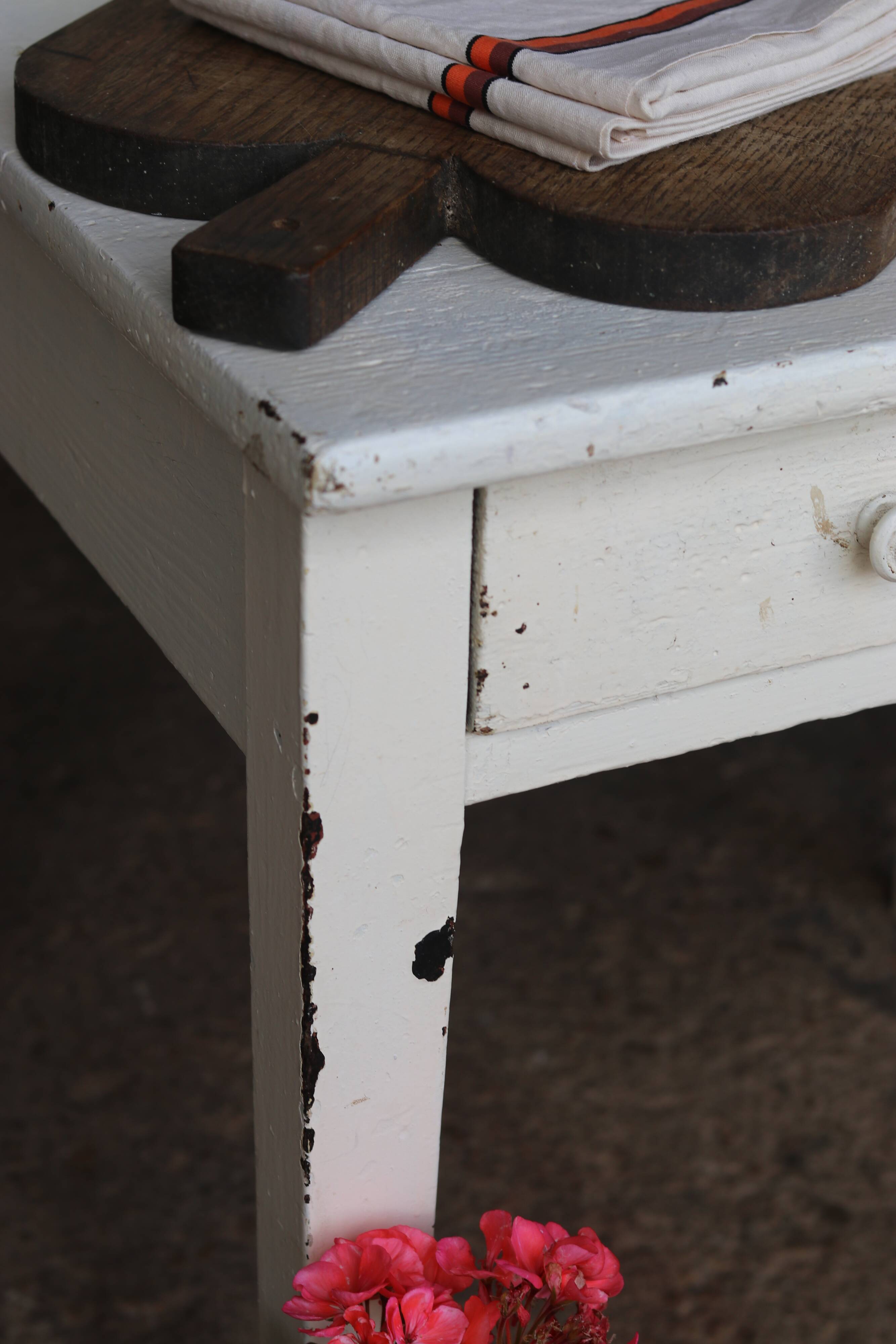 Antique wooden work table