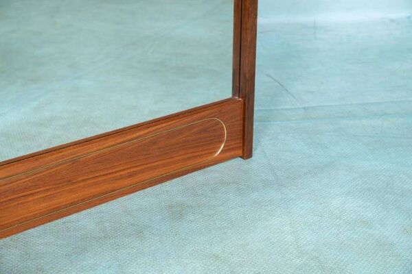 Miroir design vintage scandinave, miroir MidMod en teck