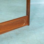 Miroir design vintage scandinave, miroir MidMod en teck