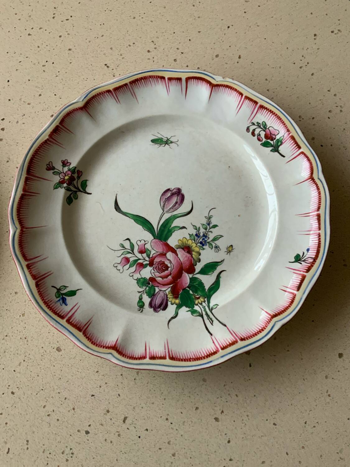 Set of 4 Lunéville plates