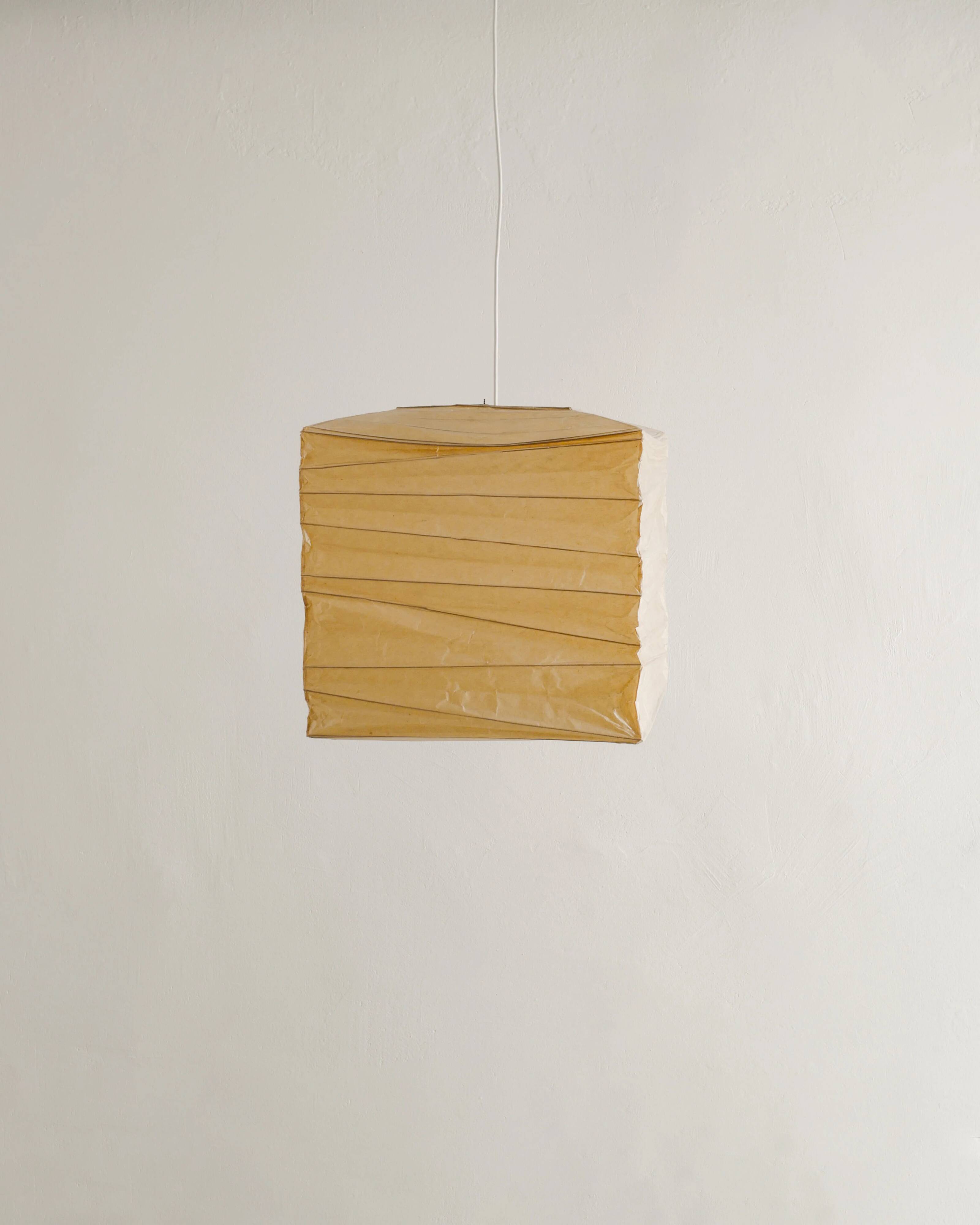 Vintage Mid Century "45X" Ceiling Paper Pendant Lamp Isamu Noguchi, 1970s