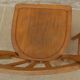 Chair and stool in solid wood in its patina