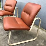 Pair of vintage Steelcase 1970 armchairs