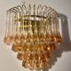 Venini wall light drops Murano glass, Italy 1980