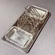 Art Deco Silver Plated Toast Rack, Matching Hammered Tray Crystal Butter Dishes