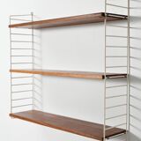 "Hylla" wall shelving system in teak