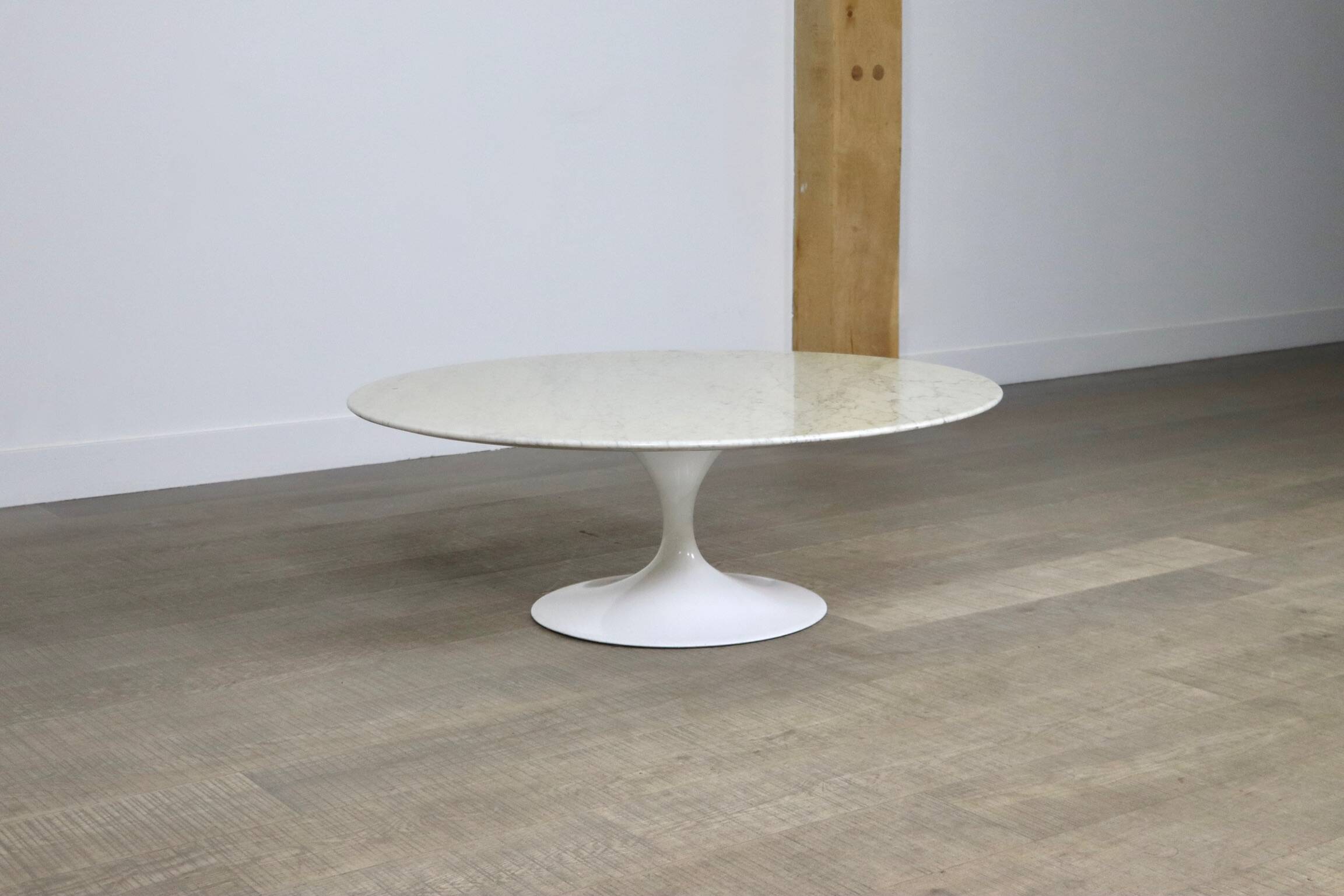 Vintage Marble Tulip Coffee Table By Eero Saarinen For Knoll, 1970s