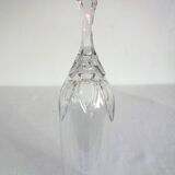 8 flûtes à champagne en cristal ciselé vintage
