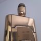 Brutalist brass lamp base Regina made in Italy.