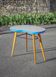 Formica bean table and compass feet, office table, side table, vintage table, 60's