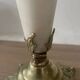 19th century marble, brass and tassel chandelier