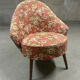 Vintage toad armchair with flowers