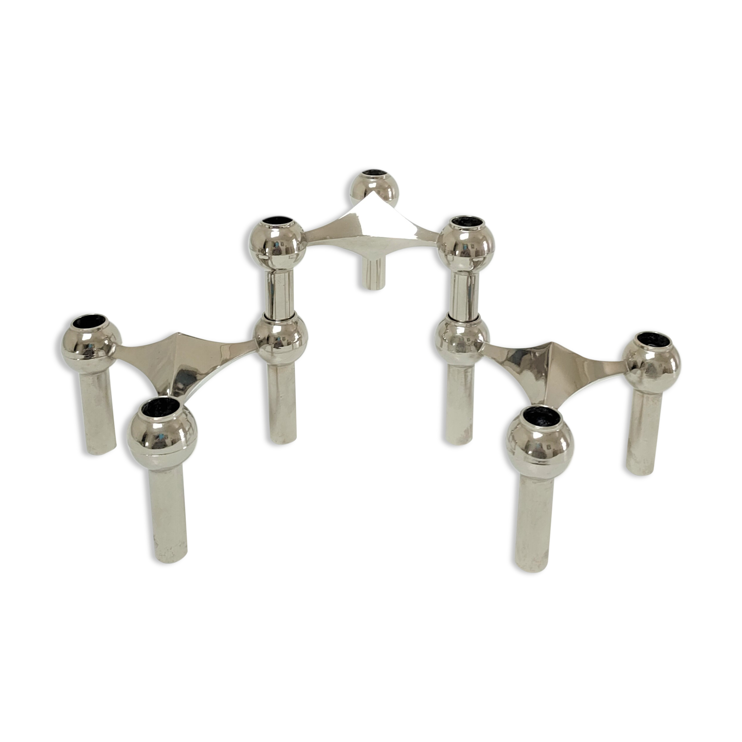 Three candle holders Fritz Nagel and Caesar Stoffi for BMF