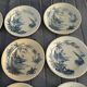 Gien earthenware service, Vues d'Orient model, 21 pieces, late 19th century