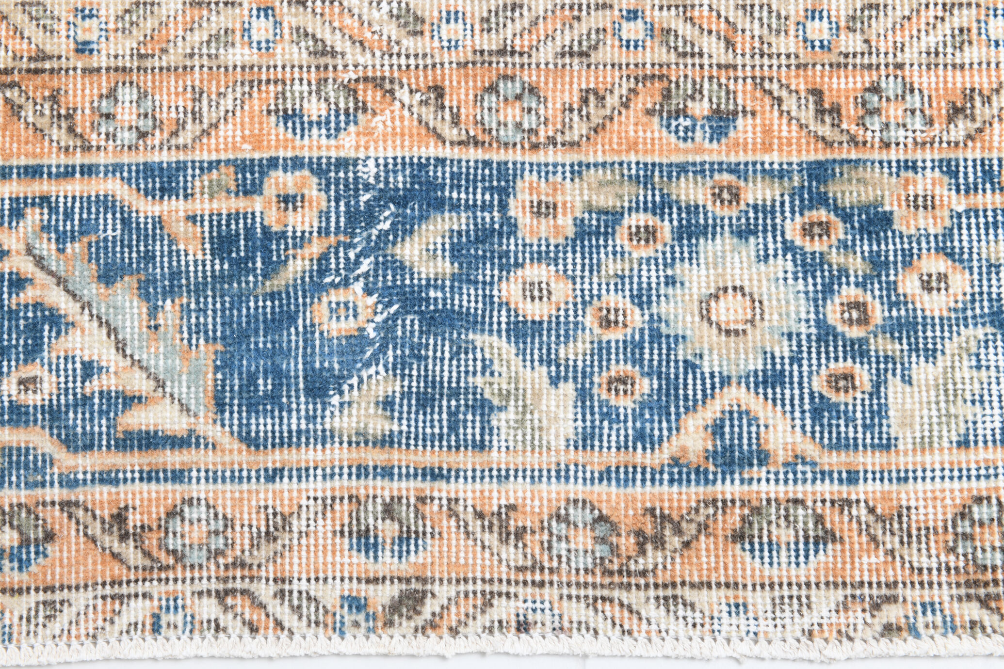 Rustic turkish runner rug 271x70cm