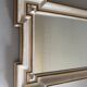 Art Nouveau wall mirror with a coloured gold frame by Meissen, 1930s, Germany.