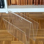Vintage plexiglass magazine rack