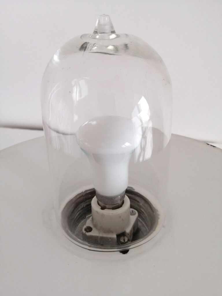 Swan neck sconce in enamelled sheet metal 50