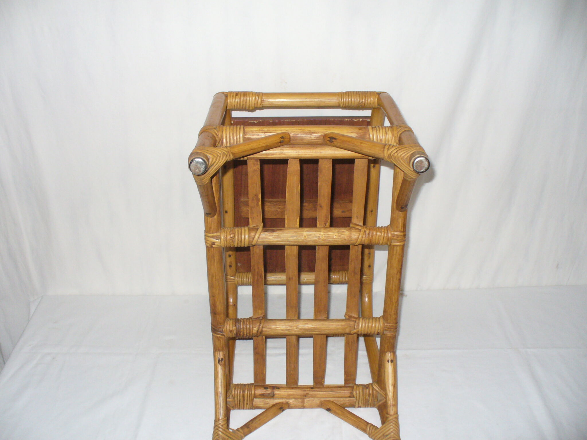 Rattan bedside table from the 1950s