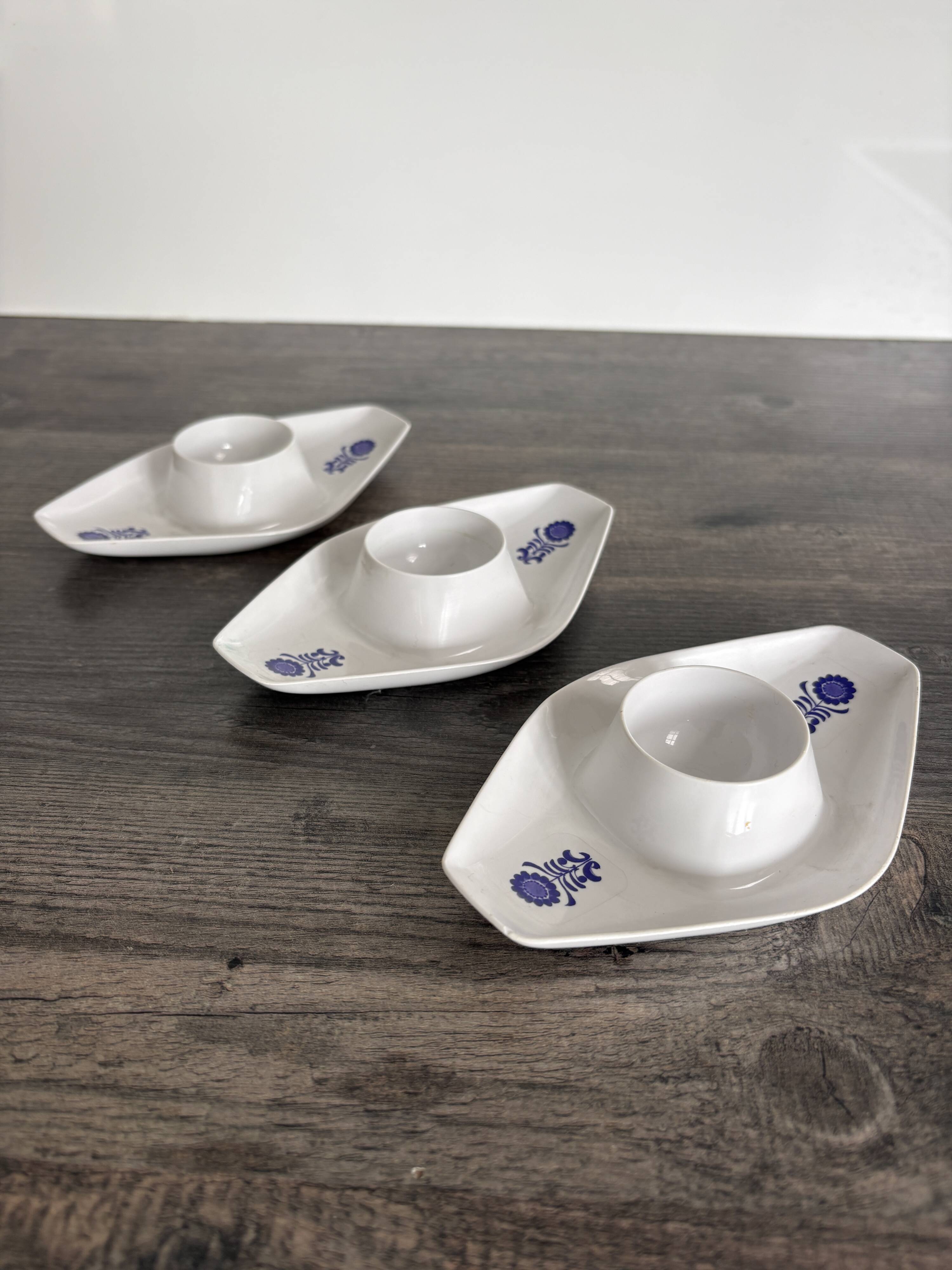 Vintage Kayser West Germany egg cup trio