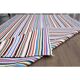 Tapis de couloir vintage turc Oushak fait main en laine et coton, années 1970