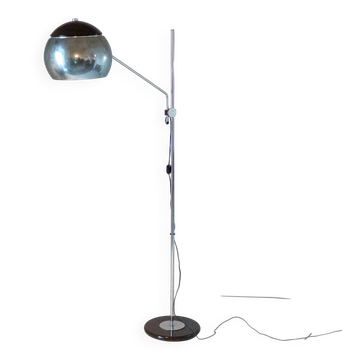 Vintage Floor Lamp, Chromed and Metal Structure, Italy 1960s
