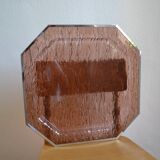 1970 tray in smoked lucite