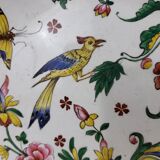 Round earthenware dish from Gien XIXth Horn of Abundance