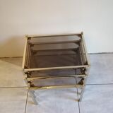 Suite of 3 pull-out tables 70s