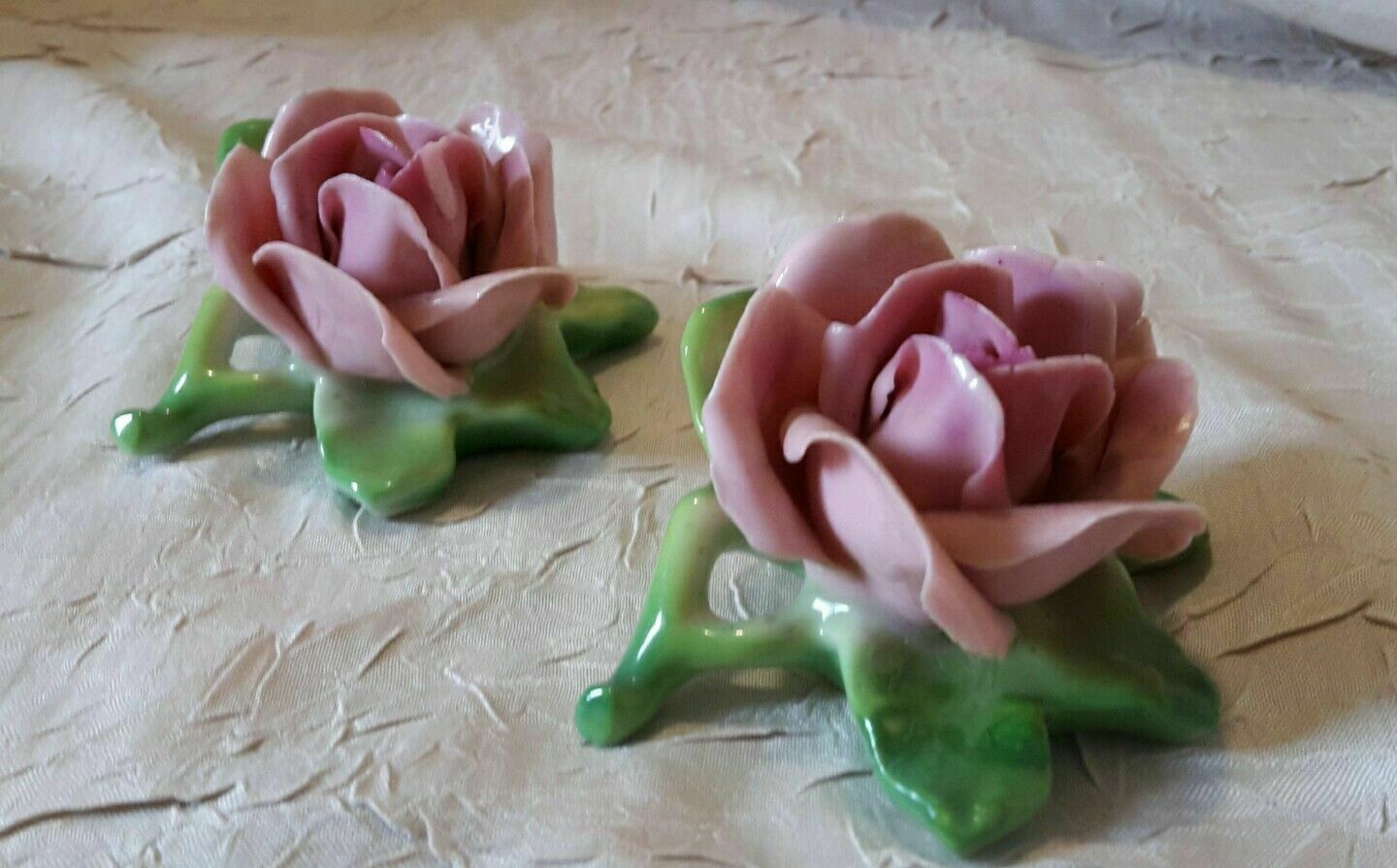 Old Dresden porcelain roses