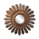 Miroir doré des années 60 44cm