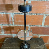 Ashtray on Stand + Tray + Metal Magazine Rack in Black + Vintage Chrome