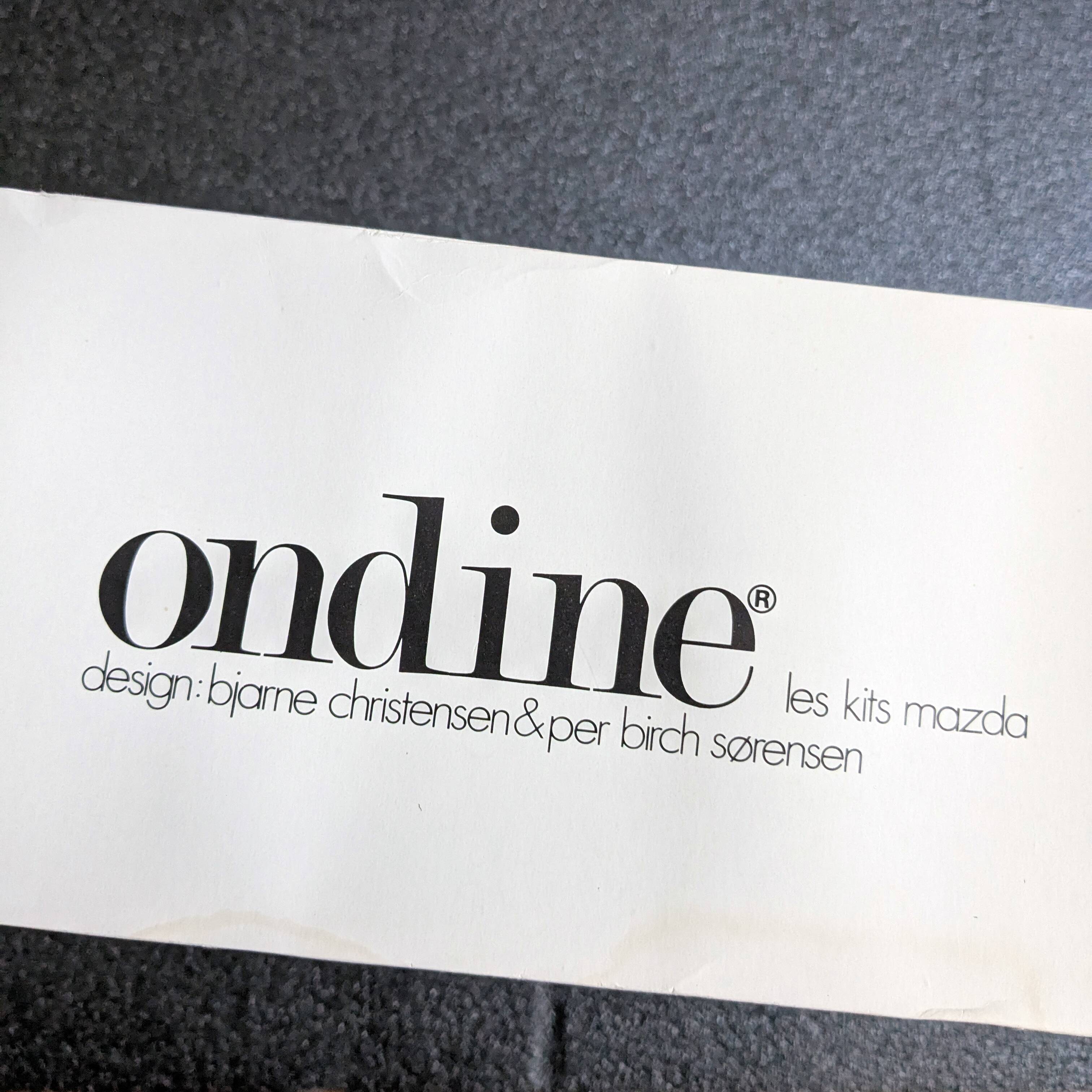 Pair of Ondine wall lights, New Age, 1970 Mazda