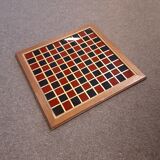 Checkerboard tray 100 wood/glass boxes