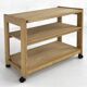 Oak Serving Trolley Attributed to Guillerme and Chambron for Votre Maison, 1960s
