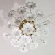 Audrey Hepburn, Delicious Murano Glass Ceiling Light White Wall Light Flowe