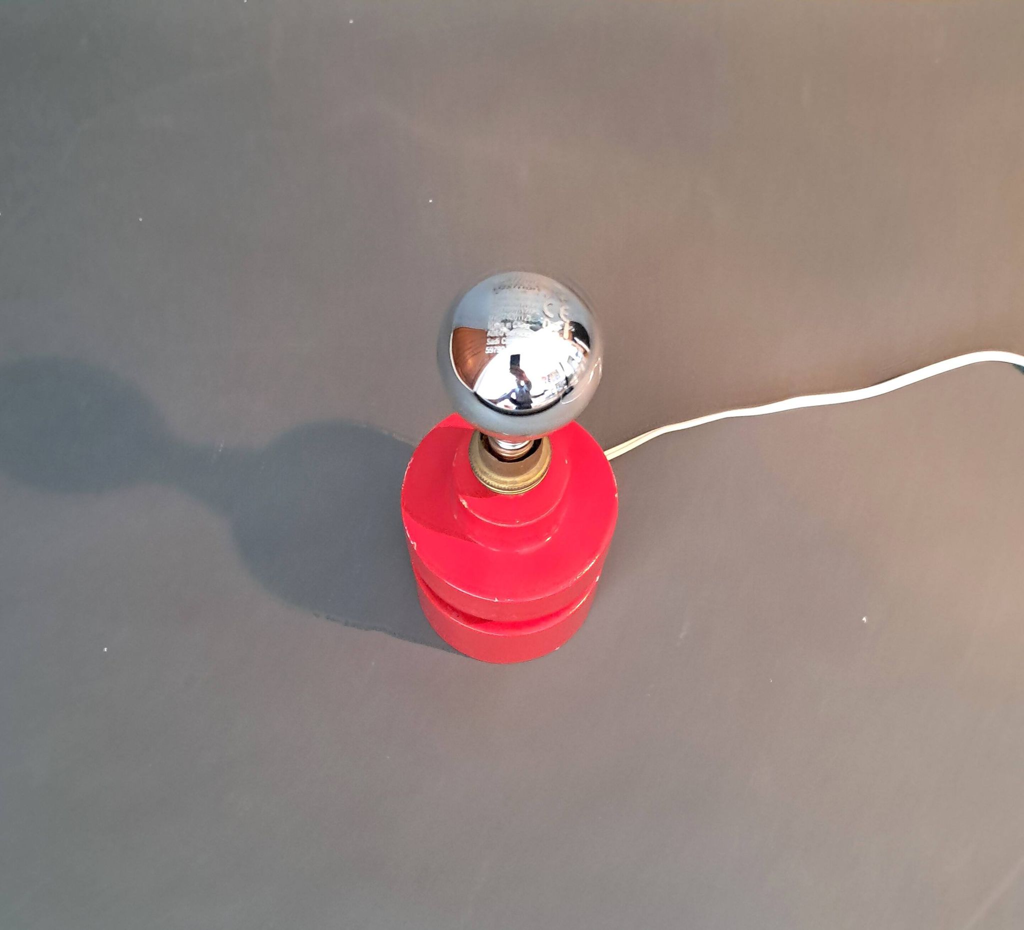 Lampe en bois moderniste 1940/1950.