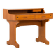 Italian mid century modern teak desk by IMB, 1960s