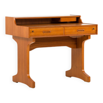 Bureau en teck italien de style mid-century moderne par IMB, années 1960.