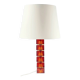Lampe de table en verre artistique scandinave et laiton du milieu du siècle par C. Fagerlund, années 1960.