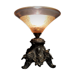 Lampe en régule doré  1930 a