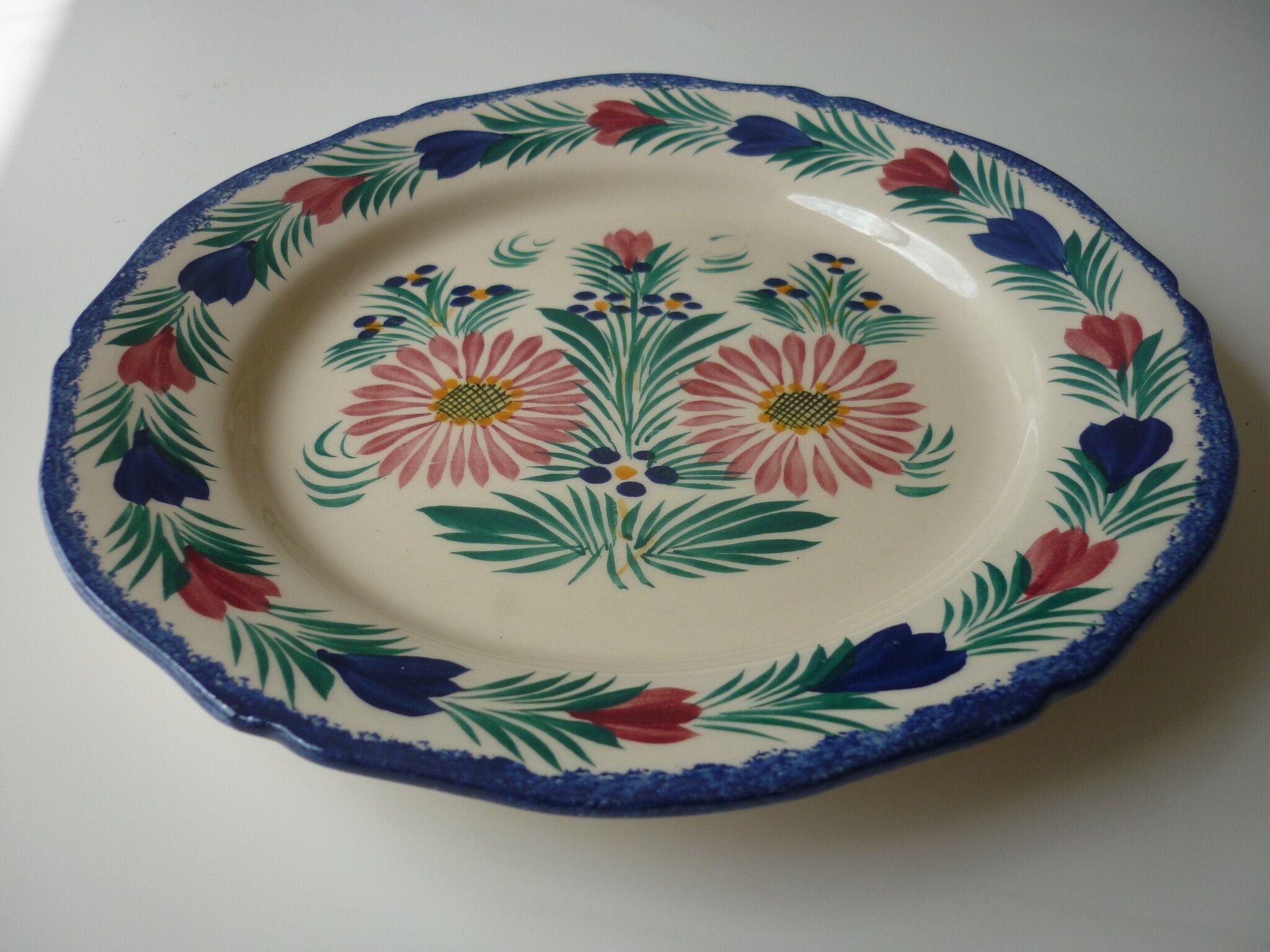 HB Henriot Quimper France Breton Plate