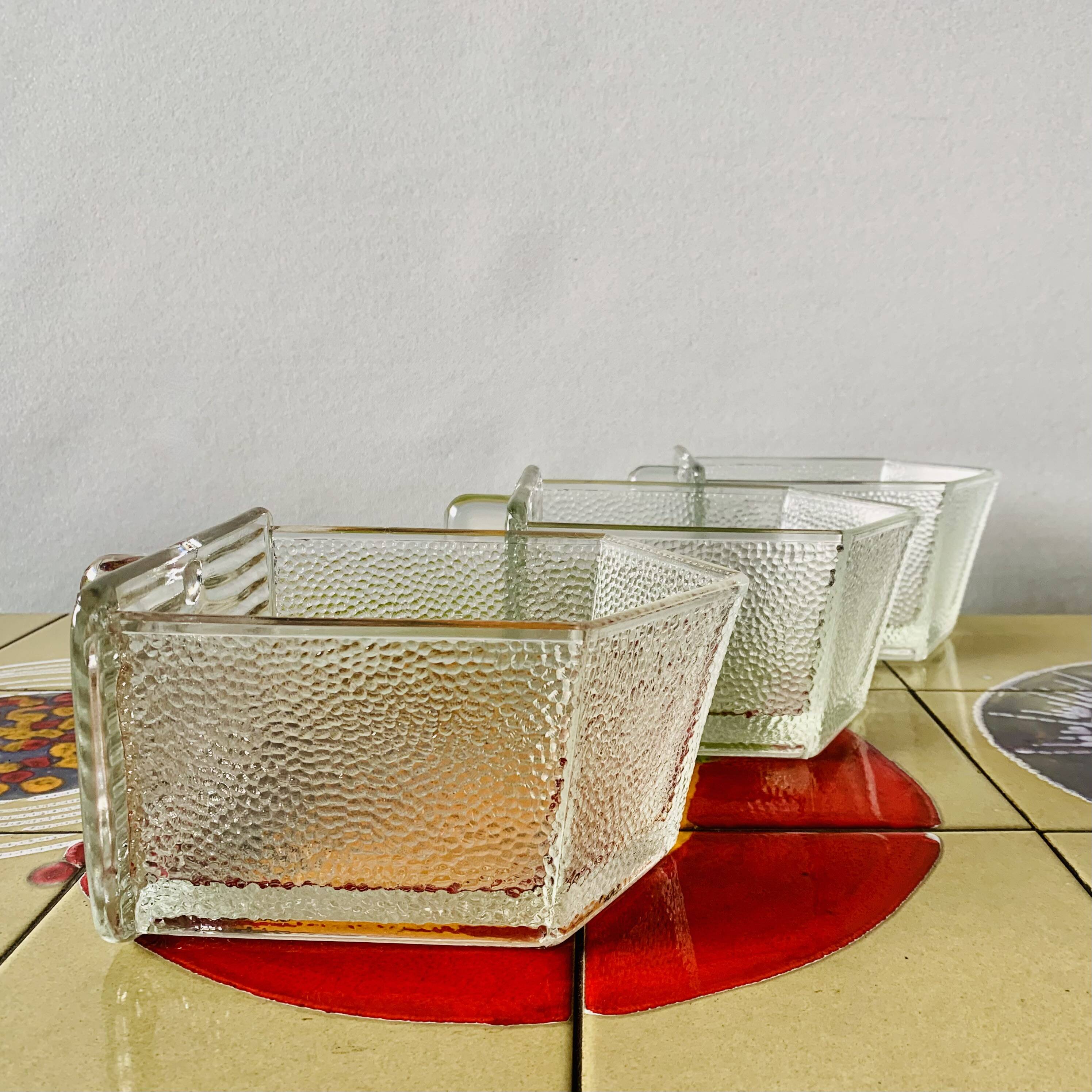 3 old drawers for molded glass kitchen shelves - large model