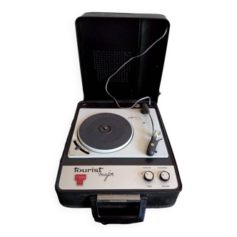 Teppaz tourist major - portable record player - mains/battery - works
