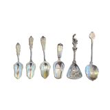 6 Dutch Silver Spoons, 19th And 20th Century