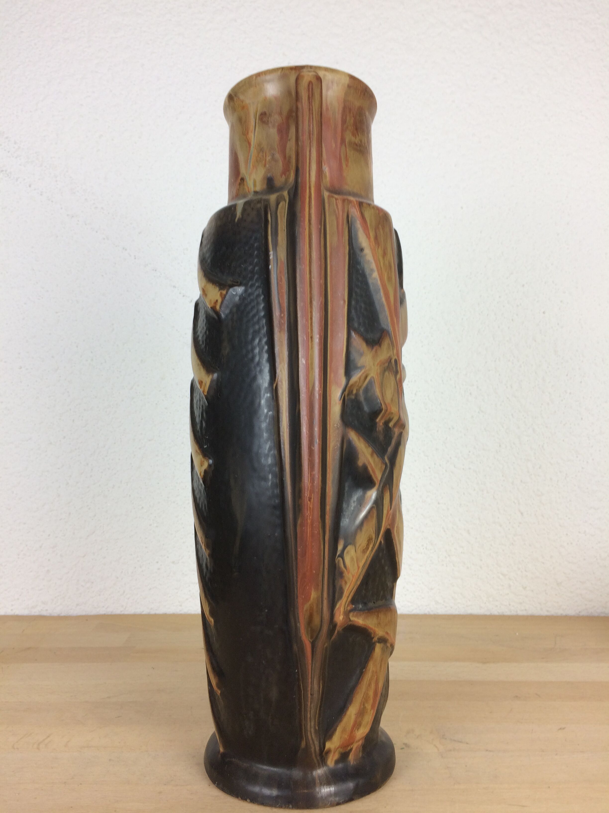 French art deco vase by Gilbert Metenier 42 cm